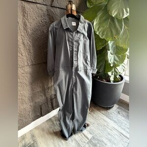 Utility boiler Coverall Jumpsuit in Charcoal Gray